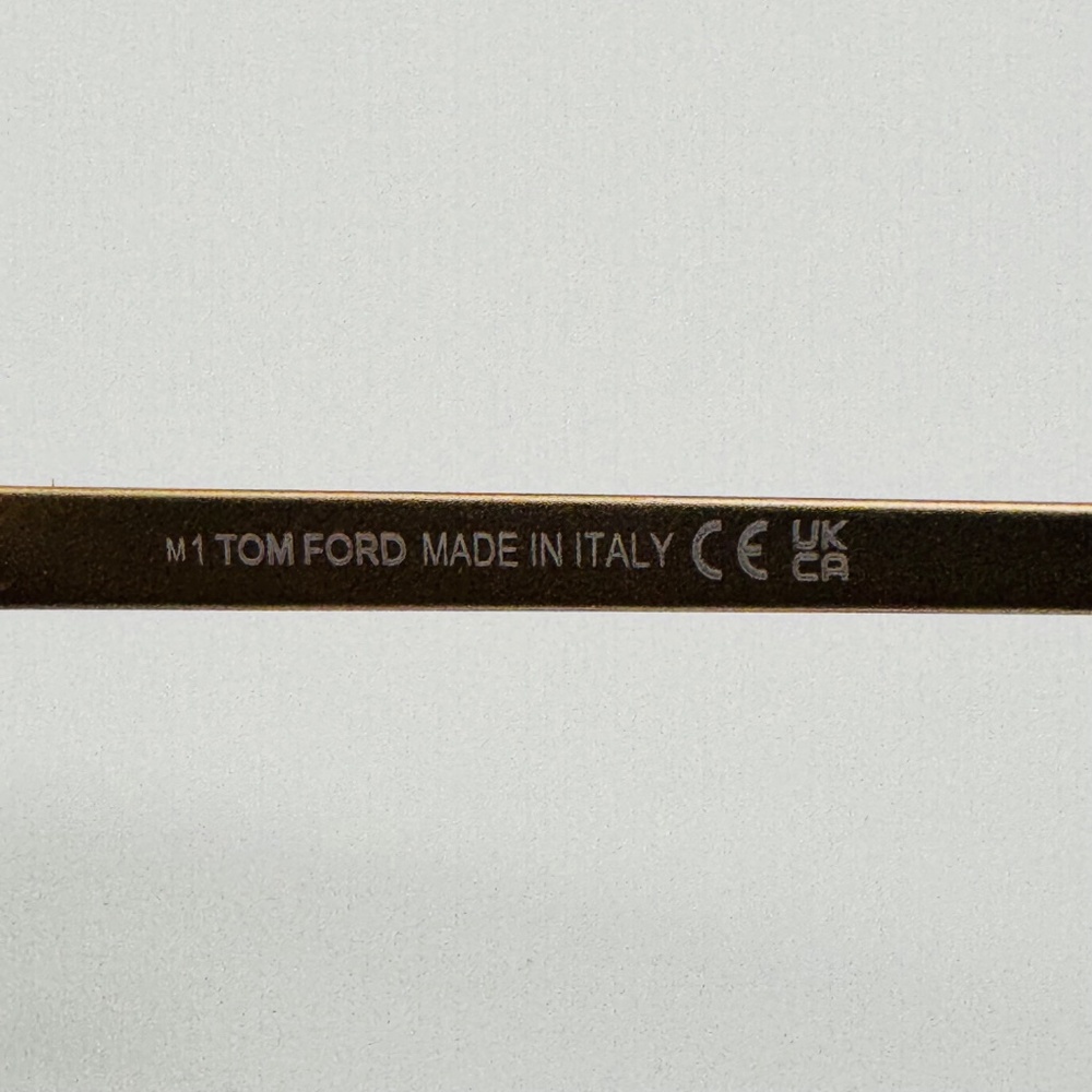 NIB Tom Ford Eyeglass Frames FT5353 045 Light Brown & Gold - Picture 8 of 10